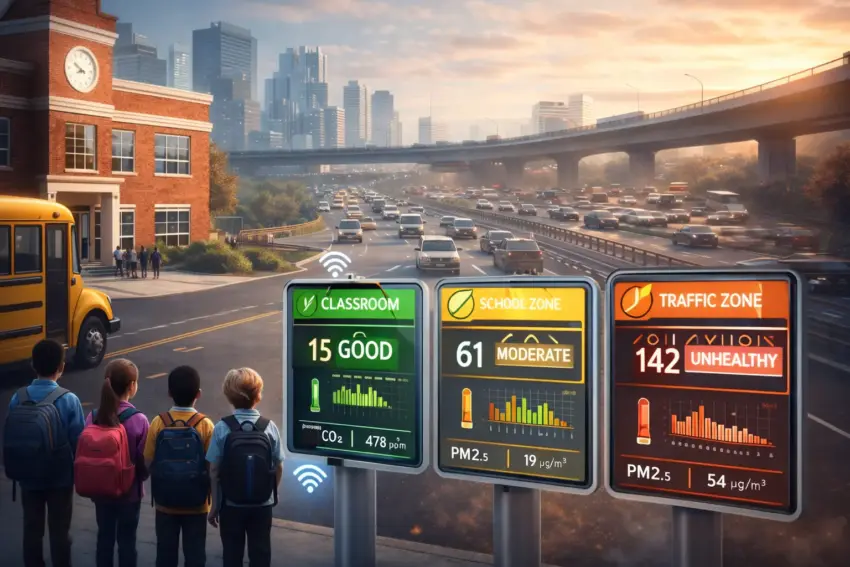 Air Quality Dashboards Launch for Schools in High-Traffic Districts