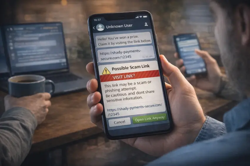 Messaging Apps Add Built-In Scam Warnings for Suspicious Payment Links